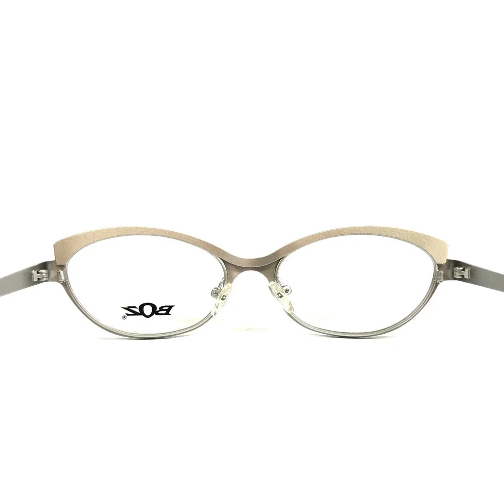 BOZ Eyeglasses Frames VISTA 0010 Black Silver Cat Eye Full Rim 52-17-140